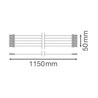 Oprawa hermetyczna DAMP PROOF 1200 2xLAMP HOUSING TH-KIT 5x2.5 LEDVANCE (4058075695115)