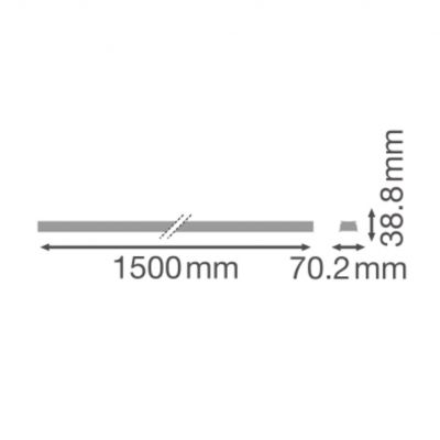 Oprawa TRUSYS FLEX P RAIL 1500 5P END WT LEDVANCE (4058075781733)