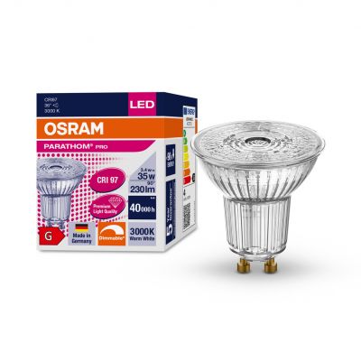 PARATHOM PRO PAR16 35 dim 36° 3,4W 930 GU10 LEDVANCE (4058075608375)
