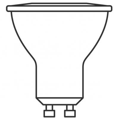 Żarówka LED GU10 VALUE PAR16 80 120 6,9W 575lm 4000K 840 230V BK czarny 4058075766631 LEDVANCE (4058075766631)
