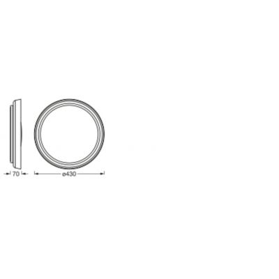 SUN@HOME Orbis Plate 430mm TW LEDVANCE (4058075575950)