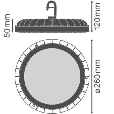 Oprawa LED HIGH BAY COMPACT 166W 840 110DEG IP65 4058075708198 LEDVANCE (4058075708198)