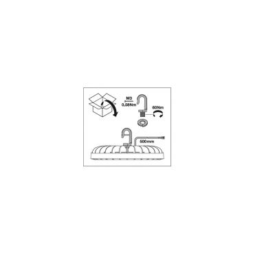 Oprawa LED HIGH BAY COMPACT 166W 840 110DEG IP65 4058075708198 LEDVANCE (4058075708198)