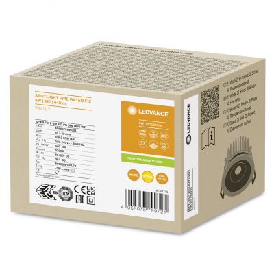 SP FP FIX P 8W 927 PS DIM IP65 WT LEDVANCE (4058075799721)