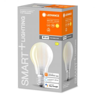 Żarówka LED E27 A67 7,5W = 75W 2700K Ciepła 1055lm 300° Filament SMART+ WIFI Ściemnialna 4058075609716 LEDVANCE (4058075609716)