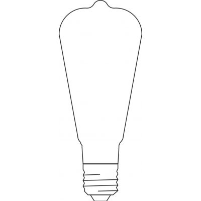 Żarówka LED E27 ST64 6W = 53W 2400K Ciepła 680lm 300° Filament SMART+ WIFI Ściemnialna 4058075610545 LEDVANCE (4058075610545)