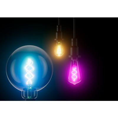Żarówka LED E27 G125 4,5W = 30W 2700K Ciepła RGB 300lm 300° Filament SMART+ WIFI Ściemnialna 4058075609938 LEDVANCE (4058075609938)