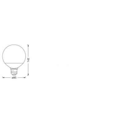Żarówka LED E27 G95 16W 1521lm RGB CCT 200° SMART+ WIFI Ściemnialna 4058075609617 LEDVANCE (4058075609617)