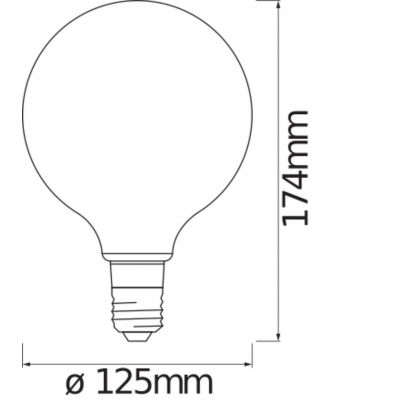 SMART+ ZB CL Globe125 Gold DIM 52 yes 6W 824 E27 LEDVANCE (4058075729247)