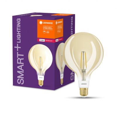 SMART+ ZB CL Globe125 Gold DIM 52 yes 6W 824 E27 LEDVANCE (4058075729247)