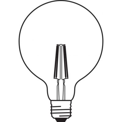 Żarówka LED E27 G125 6W = 44W 2500K Ciepła 540lm 300° Filament SMART+ WIFI Ściemnialna 4058075609853 LEDVANCE (4058075609853)