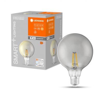 Żarówka LED E27 G125 6W = 44W 2500K Ciepła 540lm 300° Filament SMART+ WIFI Ściemnialna 4058075609853 LEDVANCE (4058075609853)