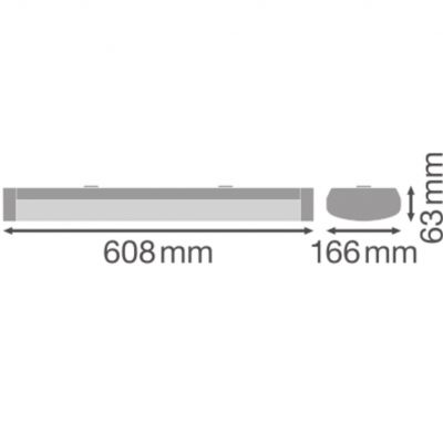LINEAR SURFACE 600 P 18W 840 WT IP44 LEDVANCE (4058075733091)