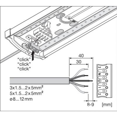 LINEAR SURFACE 600 P 18W 840 WT IP44 LEDVANCE (4058075733091)