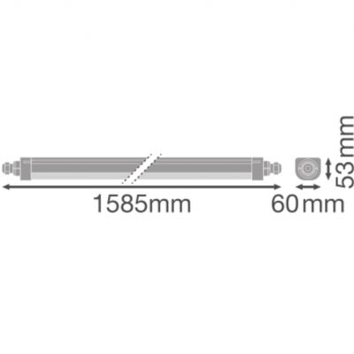 Oprawa hermetyczna DAMP PROOF COMP TH 1500 V 62W 840 IP66 LEDVANCE (4058075740990)