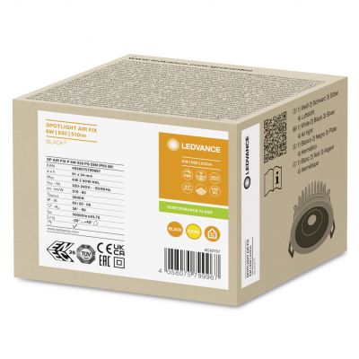 SP AIR FIX P 6W 930 PS DIM IP65 BK LEDVANCE (4058075799967)