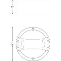 Oprawa LED DOWNLIGHT IP44 DN 115 8W 840 WT 4058075702967 LEDVANCE (4058075702967)