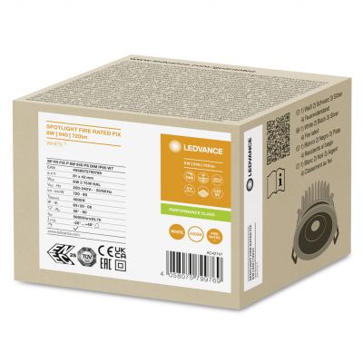 SP FP FIX P 8W 940 PS DIM IP65 WT LEDVANCE (4058075799769)