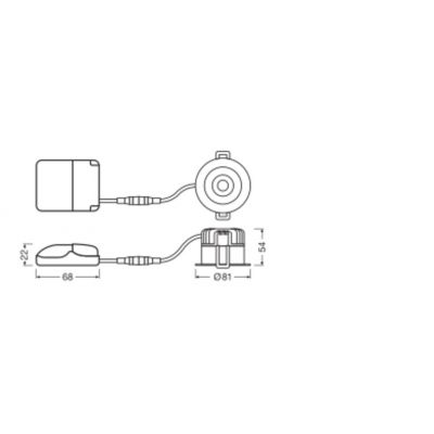 SP DK FIX P 8W 927 PS DIM IP44 WT LEDVANCE (4058075799806)