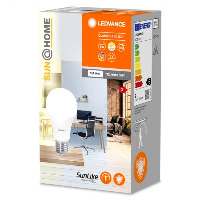 Żarówka LED E27 A40 9W = 40W 750lm CCT 200° CRI95 SMART+ WIFI Ściemnialna SUNATHOME CLASSIC 4058075575790 LEDVANCE (4058075575790)