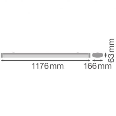LINEAR SURFACE 1200 P 32W 840 WT IP44 LEDVANCE (4058075733114)