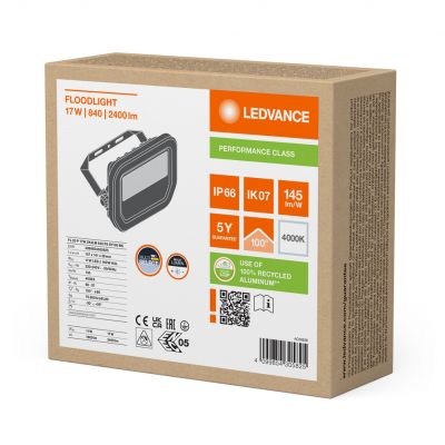 Naświetlacz LED FLOODLIGHT PFM G4 11W/17W 133m/W 4000K czarny LEDVANCE (4099854305825)