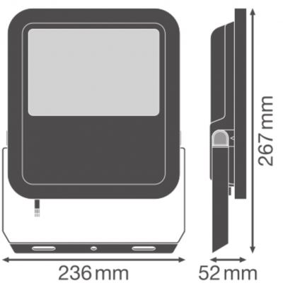 Naświetlacz LED 69W/53W 10000lm/8000lm 4000K neutralnay czarny LEDVANCE (4099854306167)
