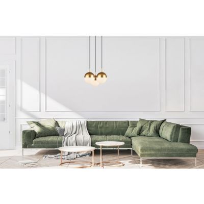 Lampa sufitowa wisząca ABIES 3*E27 potrójna złota (OS-ABIES-40-DEC)