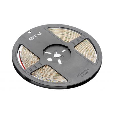 GTV TAŚMA FLASH 3528, 600 LED CIEPŁY BIAŁY, 48W BEZ ŻELU 8mm, ROLKA 5m LD-3528-600-20-CB (LD-3528-600-20-CB)