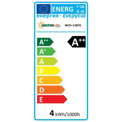 LED  GLS  E-27 230V 4W COG  WW CLEAR  WOJ+13876 Spectrum Led (WOJ+13876)