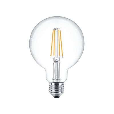 Żarówka LED 7W=60W 806lm 2700K barwa ciepła kulka 7-60W E27 G93 827 Szkło przezroczyste PHILIPS (929001387992)