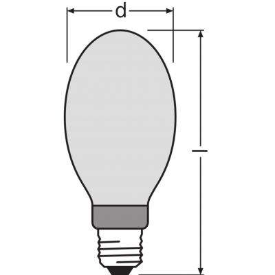 Lampa metalohalogenkowa HQI E 250/D PRO powlekana 4008321677907 LEDVANCE (4008321677907)