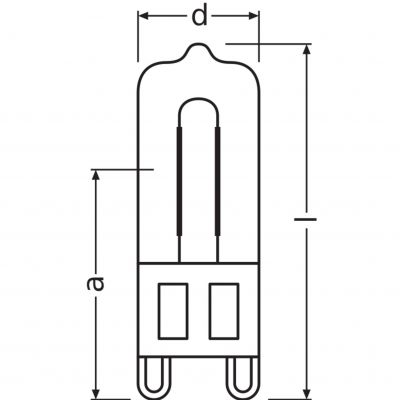 Żarówka halogenowa 48W G9 230V 43mm 66748 ECO LEDVANCE (4008321945334)
