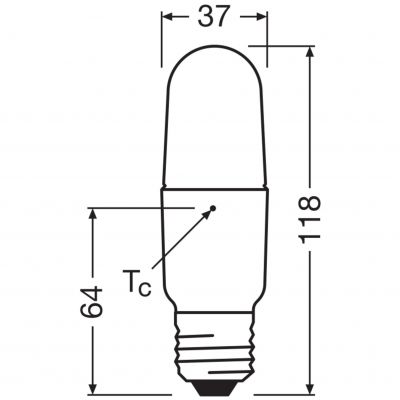 LED STAR CL STICK FR 56 7W 840 E27 LEDVANCE (4058075059177)
