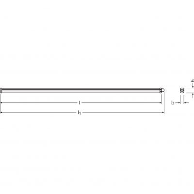 Oprawa hermetyczna LED Damp Proof 1500 50W 5500lm 4000K IP65 Slim Value 4058075066496 LEDVANCE (4058075066496)