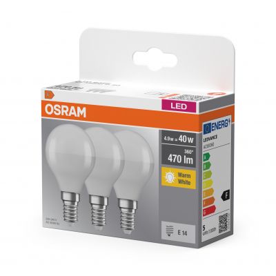 BASE CL P40 4,9W 827 230V FR E14 FS3 LEDVANCE (4058075090507)