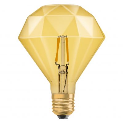 Żarówka LED Vintage 1906 LED CL DIAMOND FIL GOLD 40 non-dim 4,5W/825 E27 4058075091955 LEDVANCE (4058075091955)