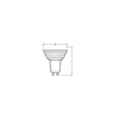 Żarówka LED VALUE PAR16 80 120 6,9W/840 GU10 575lm 4058075096721 LEDVANCE (4058075096721)