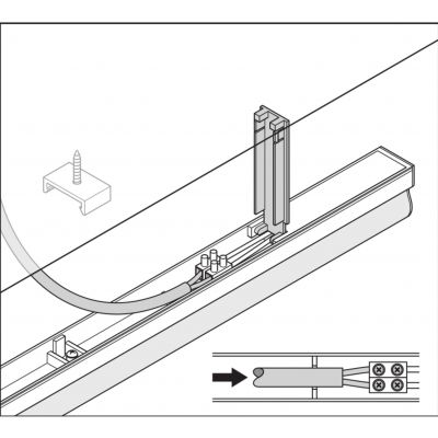 LN COMP BATTEN 1200 20W 4000K LEDV LEDVANCE (4058075099753)