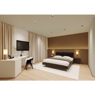 SP SQUARE DK ADJ 8W 3000K FL BK LEDV LEDVANCE (4058075114067)