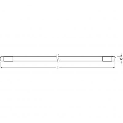 ST8AU-0.6M 7,5W 865 220-240VCON TUBA LED LEDVANCE (4058075187351)