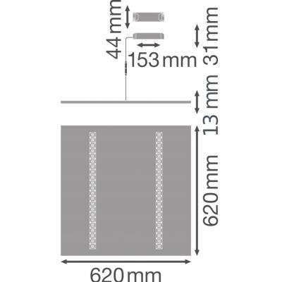 PANEL INDV 625 33W 4000K LEDV PANEL LED LEDVANCE (4058075201194)