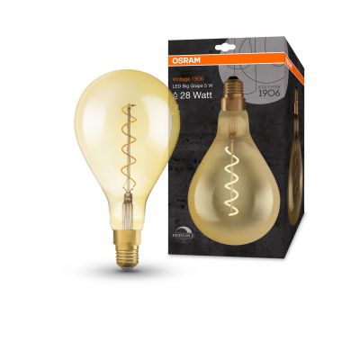 Żarówka LED Vintage 1906 LED CL A160 FIL GOLD 28 dim 5W/820 E27 4058075269705 LEDVANCE (4058075269705)