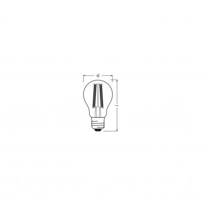 Żarówka LED Vintage 1906 LED CL A FIL GOLD 50 non-dim 6,5W/824 E27 4058075293298 LEDVANCE (4058075293298)