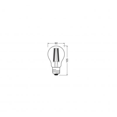 Żarówka LED Vintage 1906 LED CL A FIL GOLD 50 non-dim 6,5W/824 E27 4058075293298 LEDVANCE (4058075293298)