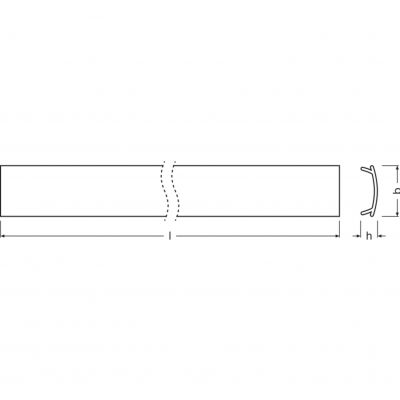 Klosz do profilu LED LS AY-PC/R02/C/1 LEDV 4058075402287 LEDVANCE (4058075402287)