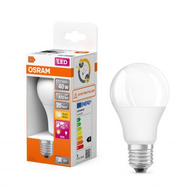 LED STAR+ CL A DSFR 40 non-dim 6W 827 E27 LEDVANCE (4058075428300)