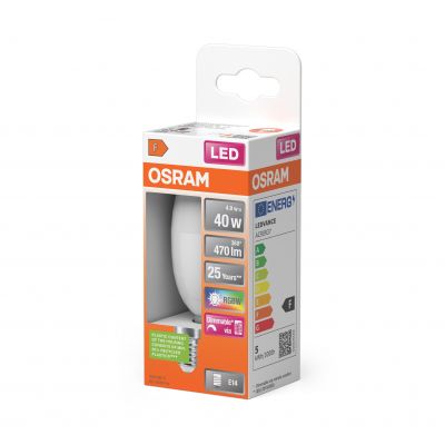 Żarówka OSRAM LED STAR RGB + PILOT 5,5W 40W E14 LEDVANCE (4058075430853)