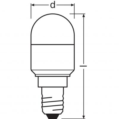 LED T26 20 2,3W 827 230V FR E14 LEDVANCE (4058075432758)