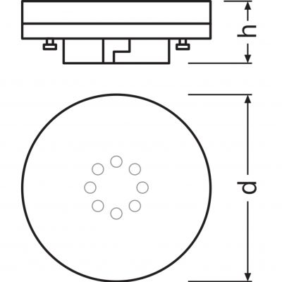 LED STAR Spot GX53 FR 40 non-dim 4,9W 827 GX53 LEDVANCE (4058075433441)